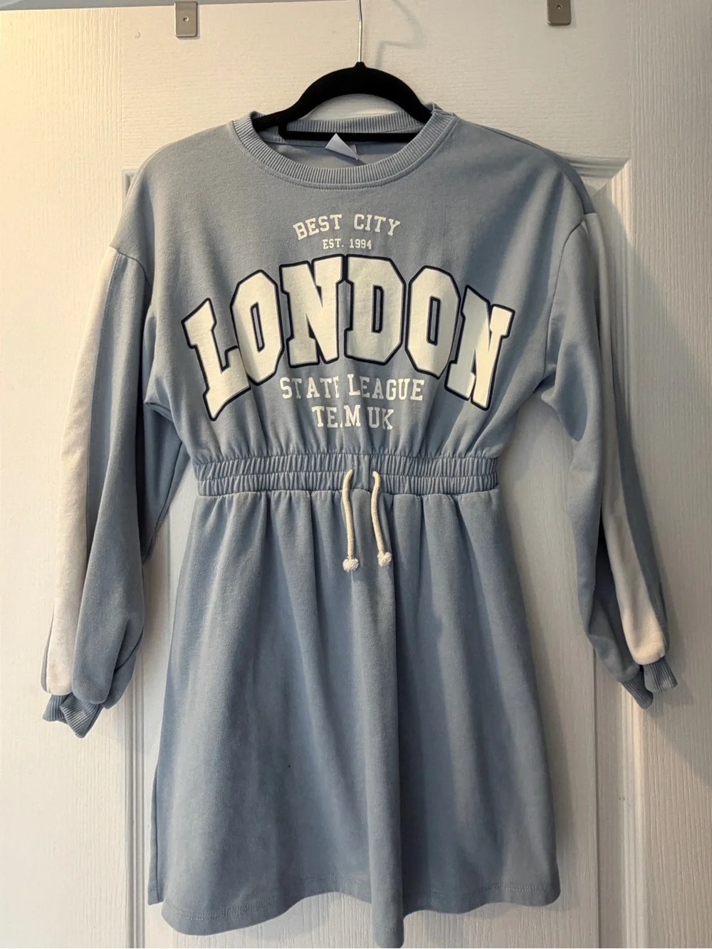Zara kids Light Blue 'London' Sweatshirt Dress